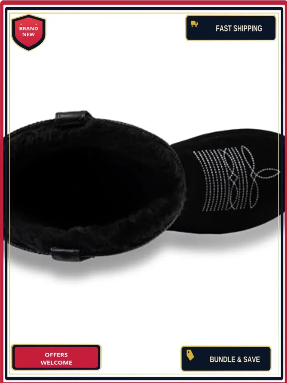Genuine Leather Suede Platform Winter Snow Boots Faux Fur Lined Mid Calf Pull On